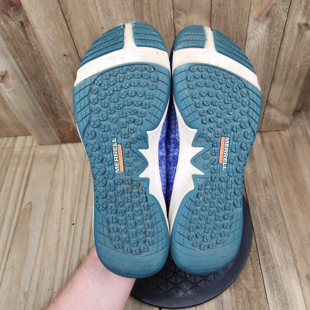 Merrell Blue Iris Womens 10 Mesh Performance Barefoot Minimalist Shoes J42656